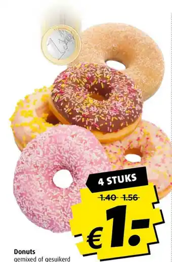 Boni Donuts gemixed of gesuikerd aanbieding