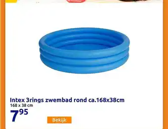 Action Intex 3rings zwembad rond ca.168x38cm aanbieding