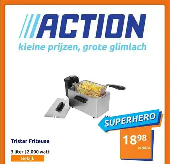 Action Tristar friteuse 3 liter aanbieding