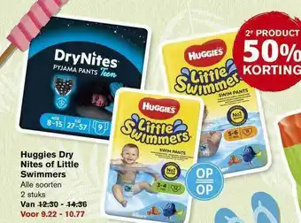 Hoogvliet Huggies dry nites of litte swimmers aanbieding