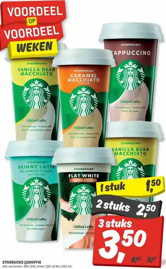 Dekamarkt Starbucks Ijskoffie 1 stuk aanbieding