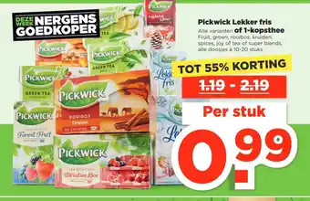 PLUS Pickwick lekker fris aanbieding