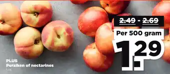 PLUS Plus perziken of nectarines los aanbieding