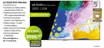 EP Lg oled evo televisie (oled65g26la) aanbieding