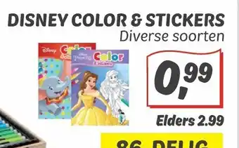 Dekamarkt Disney Color & Stickers aanbieding