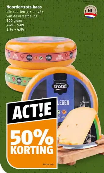 Poiesz Noordertrots kaas 500g aanbieding