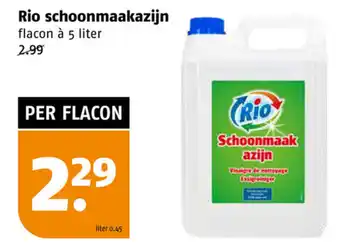 Poiesz Rio schoonmaakazijn 5L aanbieding