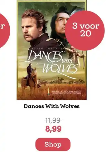 BookSpot Dances with wolves aanbieding