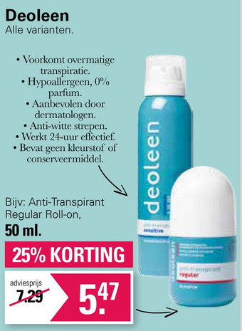 De Online Drogist Deoleen aanbieding