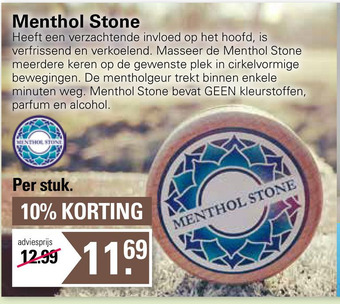 De Online Drogist Menthol stone aanbieding