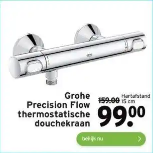 GAMMA Grohe precision flow thermostatische douchekraan aanbieding