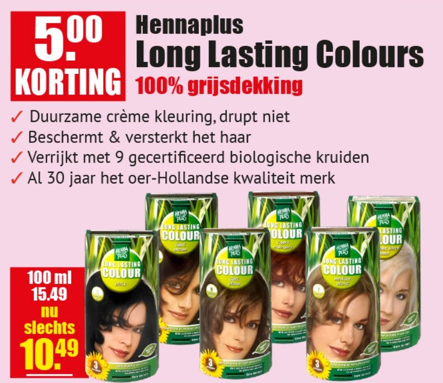 Hennaplus Langzeit-Haarfarbe Hellblond 10.00 – 100 Ml, Für Natürlichen Look