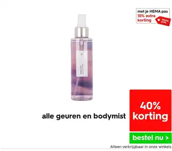 HEMA Alle geuren en bodymist aanbieding