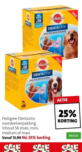 Intratuin Pedigree dentastix voordeelverpakking aanbieding