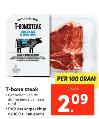 Lidl T-bone steak aanbieding