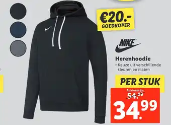 Lidl Nike herenhoodie aanbieding