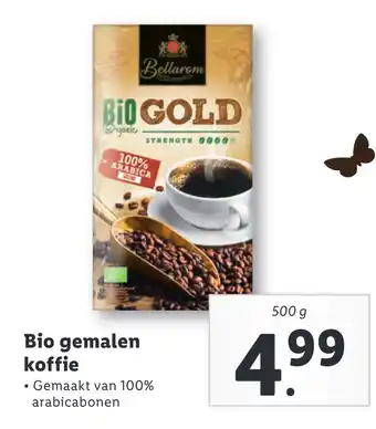 Lidl Bio gemalen koffie aanbieding