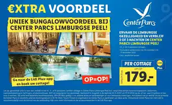 Lidl Uniek bungalowvoordeel bij center parcs limburgse peel! aanbieding