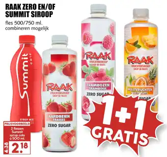 MCD Supermarkt Raak zero en/of summit siroop aanbieding