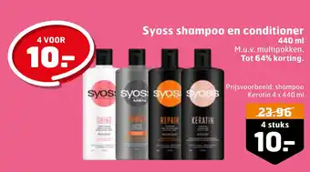 Trekpleister Syoss shampoo en conditioner aanbieding