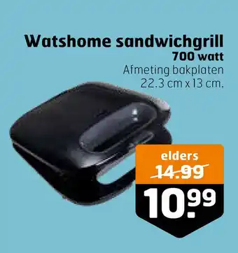 Trekpleister Watshome sandwichgrill aanbieding