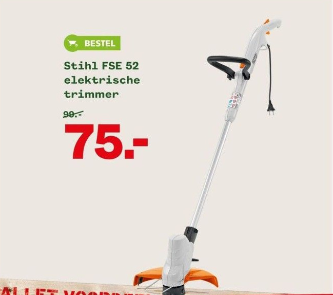 Stihl fse 52 elektrische trimmer aanbieding bij Welkoop