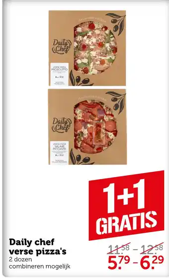 Coop Daily chef verse pizza's aanbieding