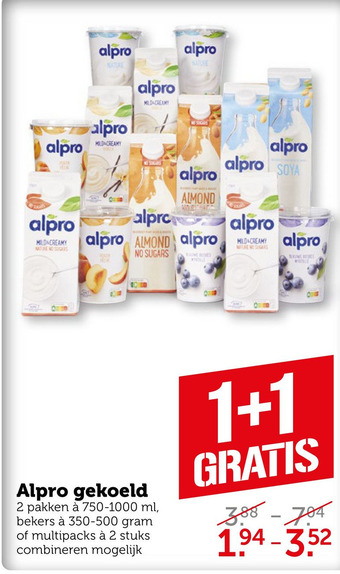 Coop Alpro gekoeld aanbieding