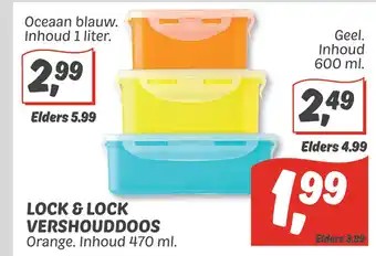 Dekamarkt Lock&lock vershouddoos aanbieding