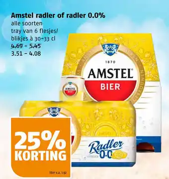 Poiesz Amstel radler of radler 0.0% aanbieding