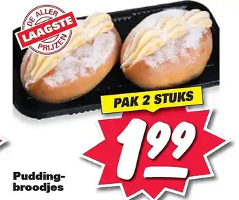 Nettorama Pudding- broodjes aanbieding