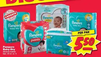 Nettorama Pampers baby-dry aanbieding