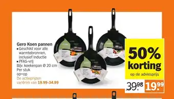 Albert Heijn Gero Koen pannen 20 cm aanbieding