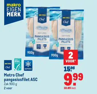 Makro Metro Chef pangasiusfilet ASC aanbieding