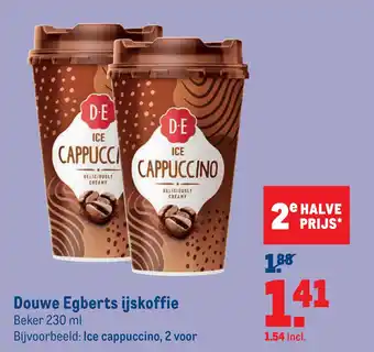 Makro Douwe Egberts ijskoffie aanbieding