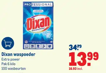 Makro Dixan waspoeder aanbieding