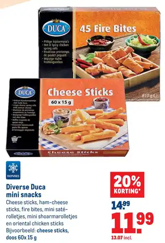 Makro Diverse Duca mini snacks aanbieding