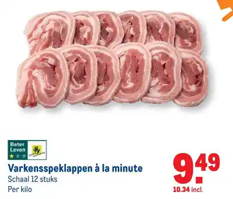 Makro Varkensspeklappen à la minute aanbieding