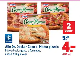 Makro Alle Dr. Oetker Casa di Mama pizza's aanbieding