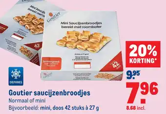 Makro Goutier saucijzenbroodies aanbieding