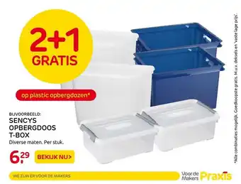 Praxis Sencys Opbergdoos T-Box aanbieding