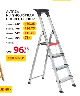 Praxis Altrex Huishoudtrap Double Decker aanbieding