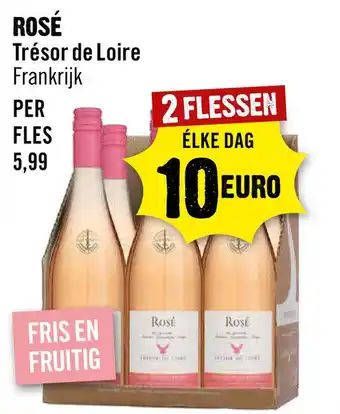 Dirck 3 Tresor de Loire Rose 75 cl aanbieding