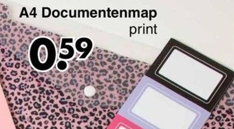 Wibra A4 documentenmap aanbieding