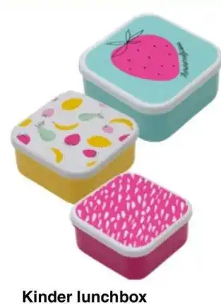 Wibra Kinder lunchbox 3-delig aanbieding