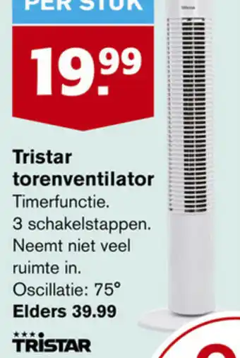 Hoogvliet Tristar torenventilator aanbieding