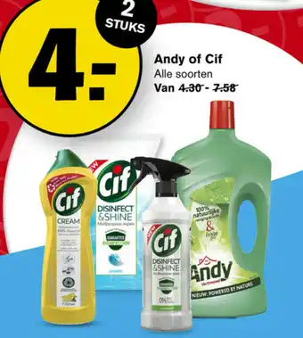 Hoogvliet Andy of cif aanbieding