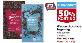 Hoogvliet G'woon chocolade hageslag aanbieding