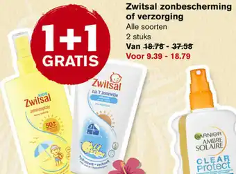 Hoogvliet Zwitsal zonbescherming of verzgoing aanbieding