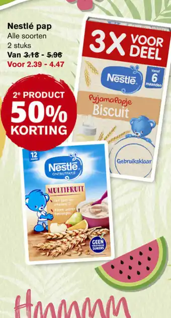 Hoogvliet Nestle pap aanbieding